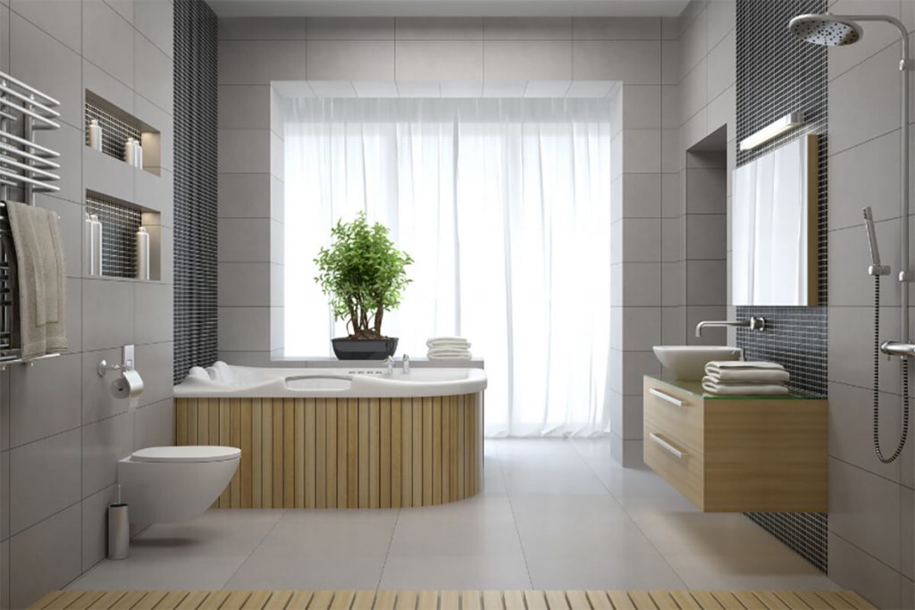 progetto render bagno